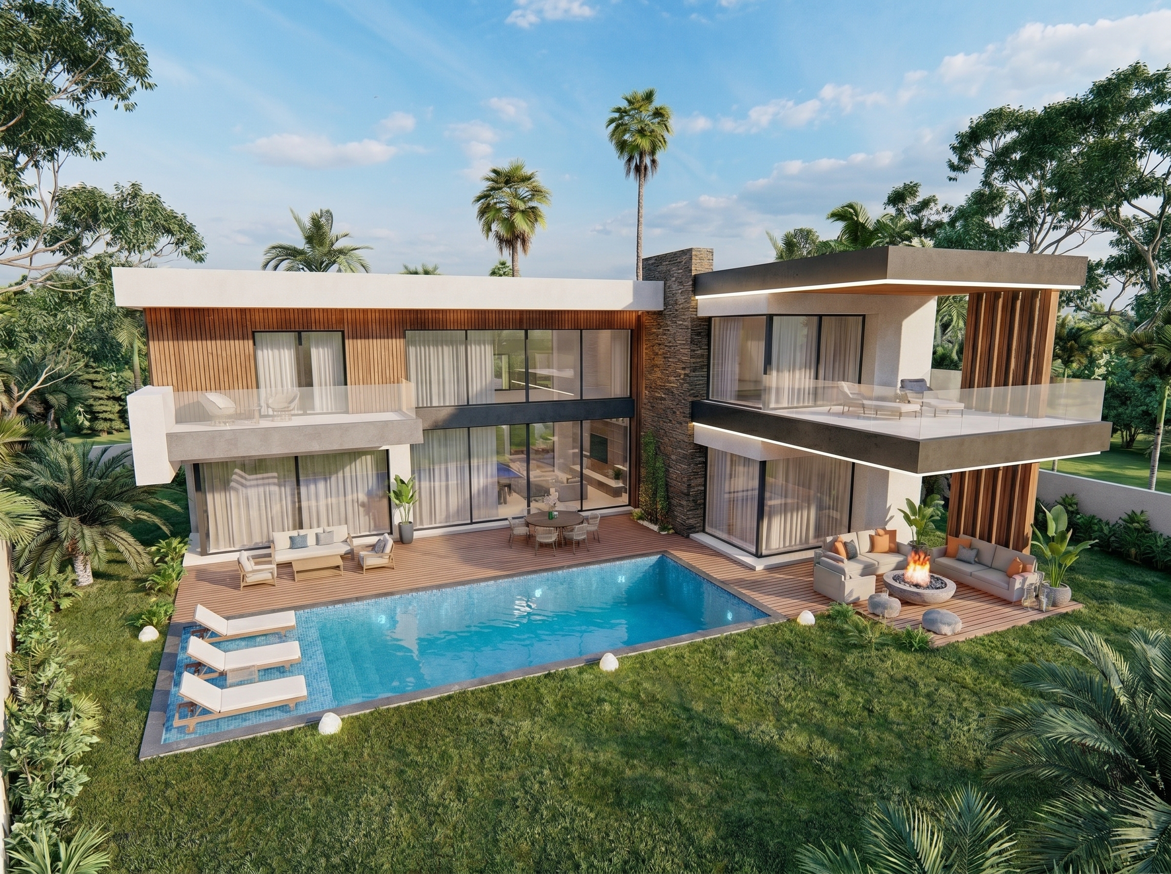 Villa contemporaine livrée par STRANO à Rabat